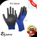 SRSAFETY 13 Gauge nylon pu cubrió guante de la palma / guante de trabajo / guantes de la PU Fabricantes con el surtidor de China, guantes baratos